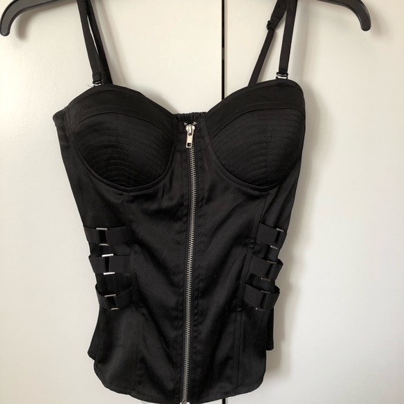 🔥NWOT Sexy black halter top S - Picture 1 of 8